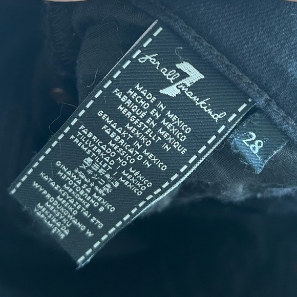 7 for All Mankind Alexa Black Trouser Jeans | Size 28 - Picture 6 of 6